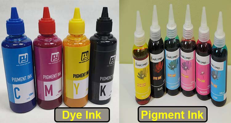 pigment ink vs. dye ink